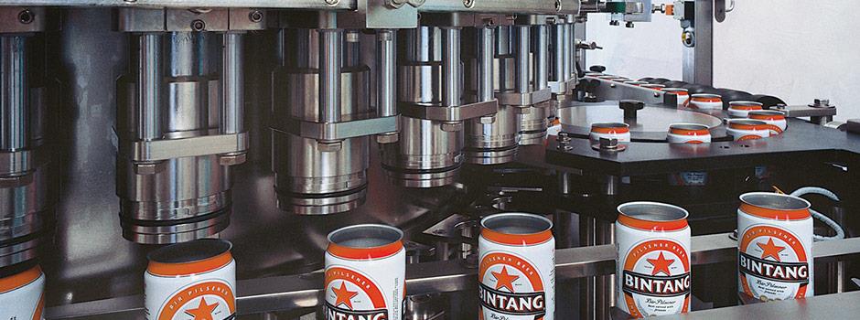 Complete canning lines for carbonated drink